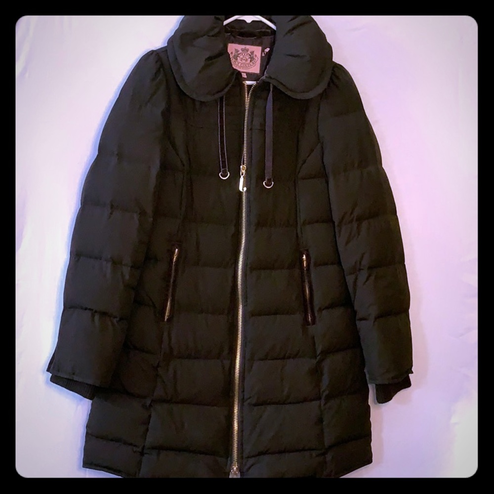 Chocolate Brown Juicy Couture down-puffer coat